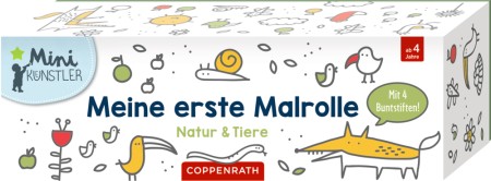 Meine 1. Malrolle Natur und Tiere in Pappschachtel