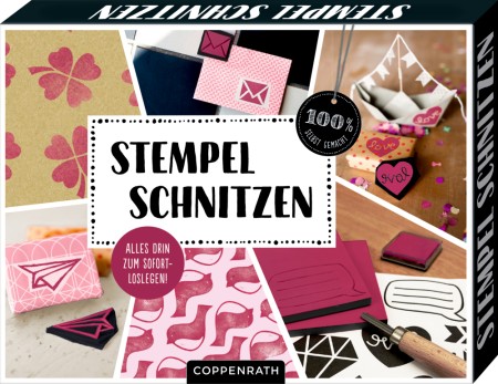 100 % selbst gemacht Stempel schnitzen