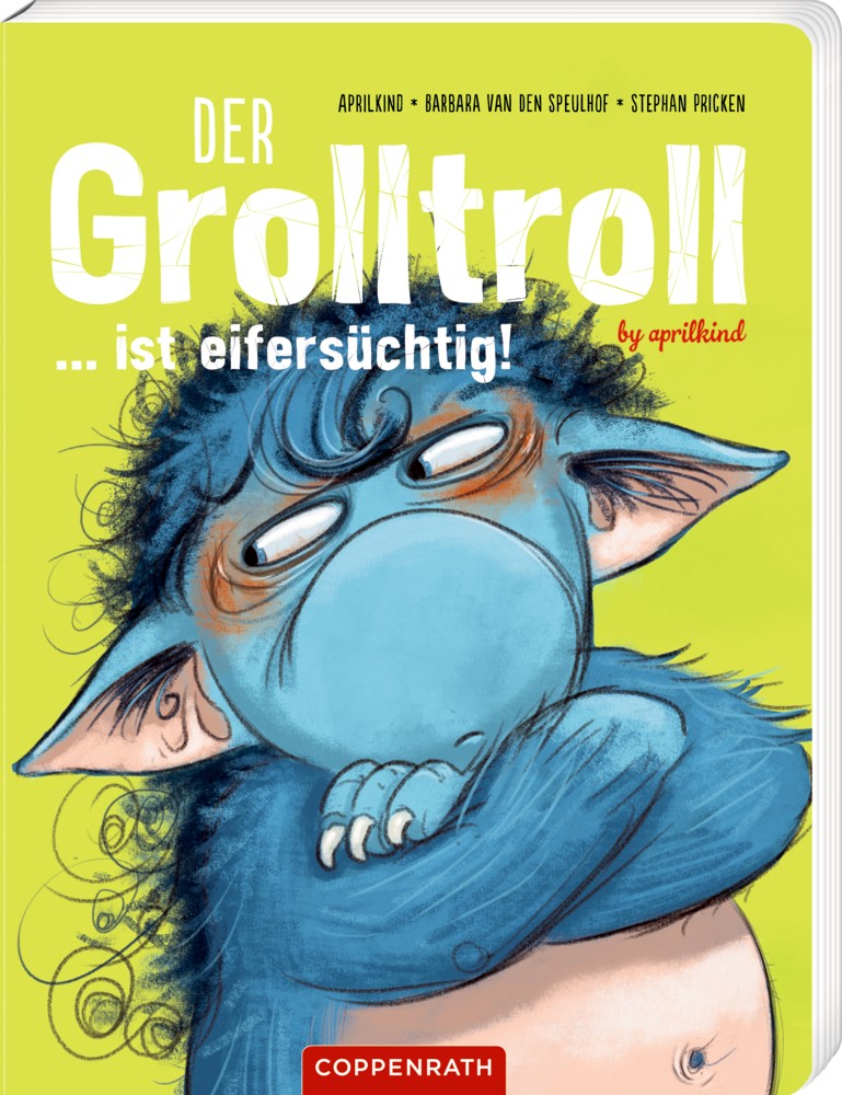 Der Grolltroll, pappbilderbuch, Einband mit Spotlack