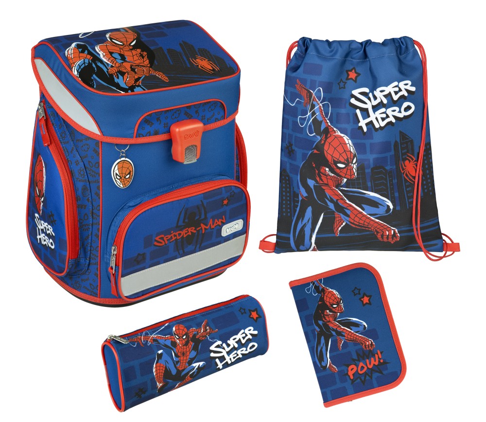 Scooli Schulranzen EasyFit Spider Man5tlg.