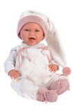 Llorens Babypuppe mit Hängewiege rosa 42 cm