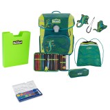 Scout Neo Superflash Extreme Lizard Schulranzen Set 5tlg. + gratis Farbkasten