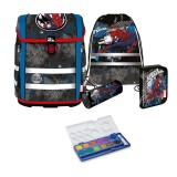 McNeill Disney Marvel Spiderman Perfecto Schulranzen Set 5tlg. + gratis Farbkasten